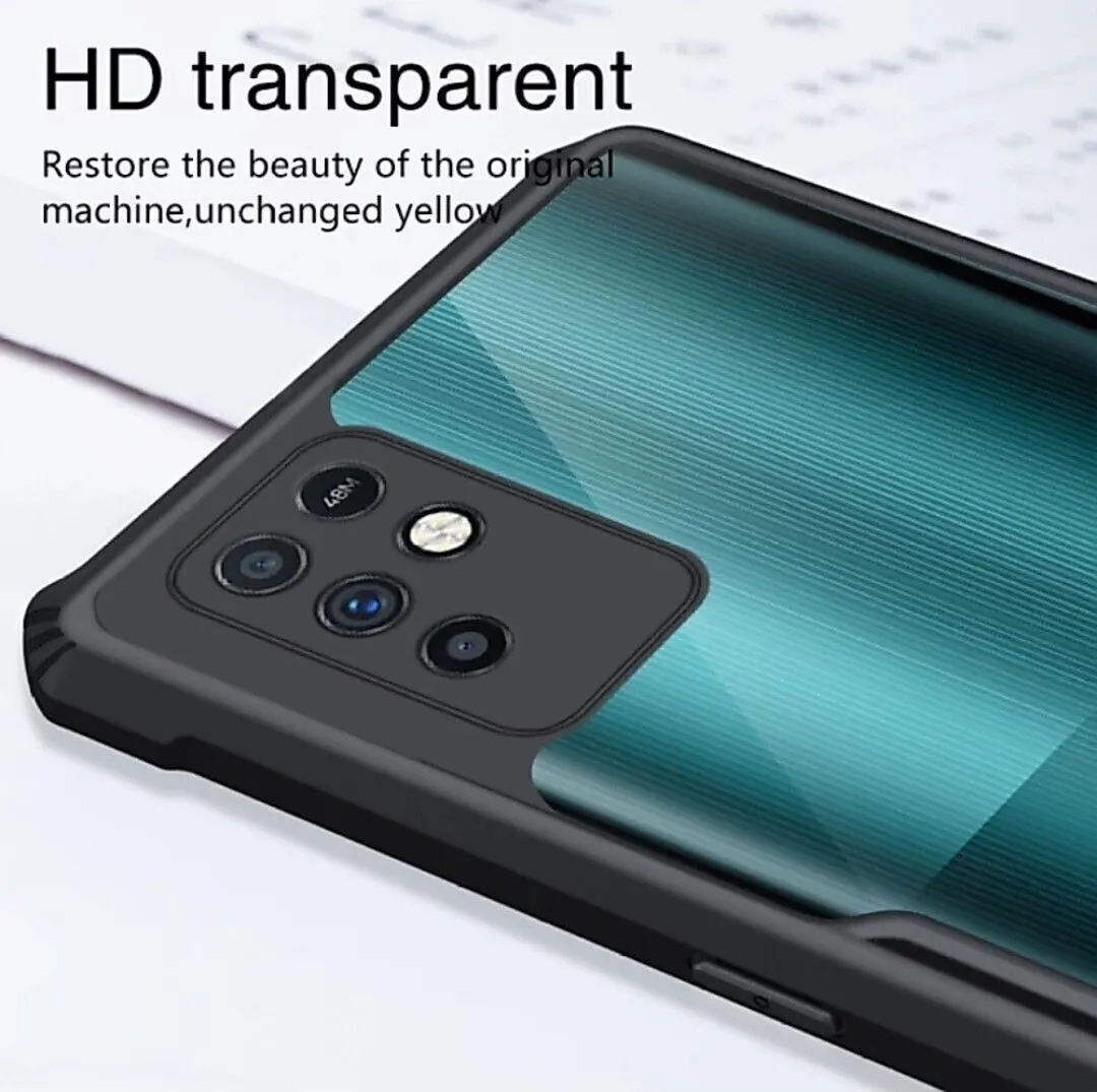 Micvir Back Cover for Infinix Note 10 (Transparent, Black, Shock Proof, Polycarbonate, Pack of: 1) — image 4 of 5