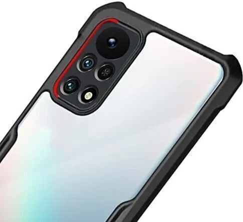Micvir Back Cover for Infinix Note 11s (Transparent, Black, Shock Proof, Polycarbonate, Pack of: 1) — image 2 of 5