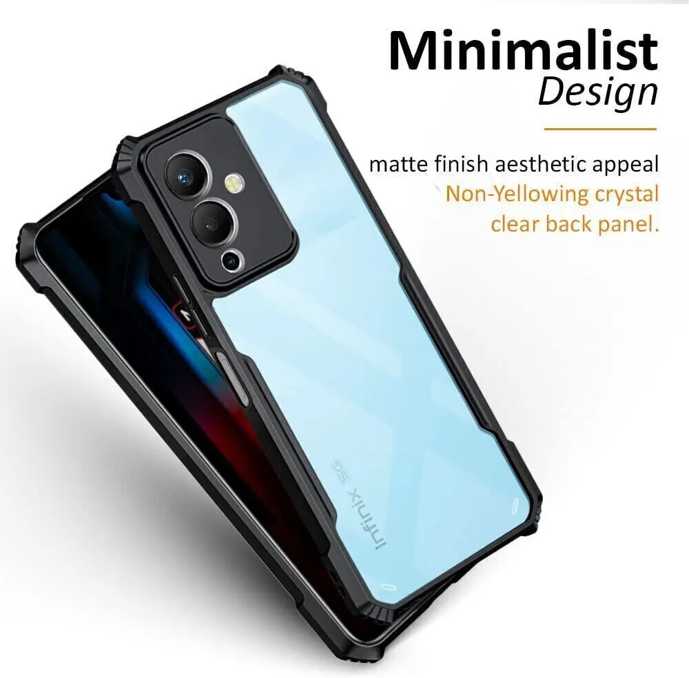 Micvir Back Cover for Infinix Note 12 Pro 5G (Transparent, Black, Shock Proof, Polycarbonate, Pack of: 1) — image 3 of 5