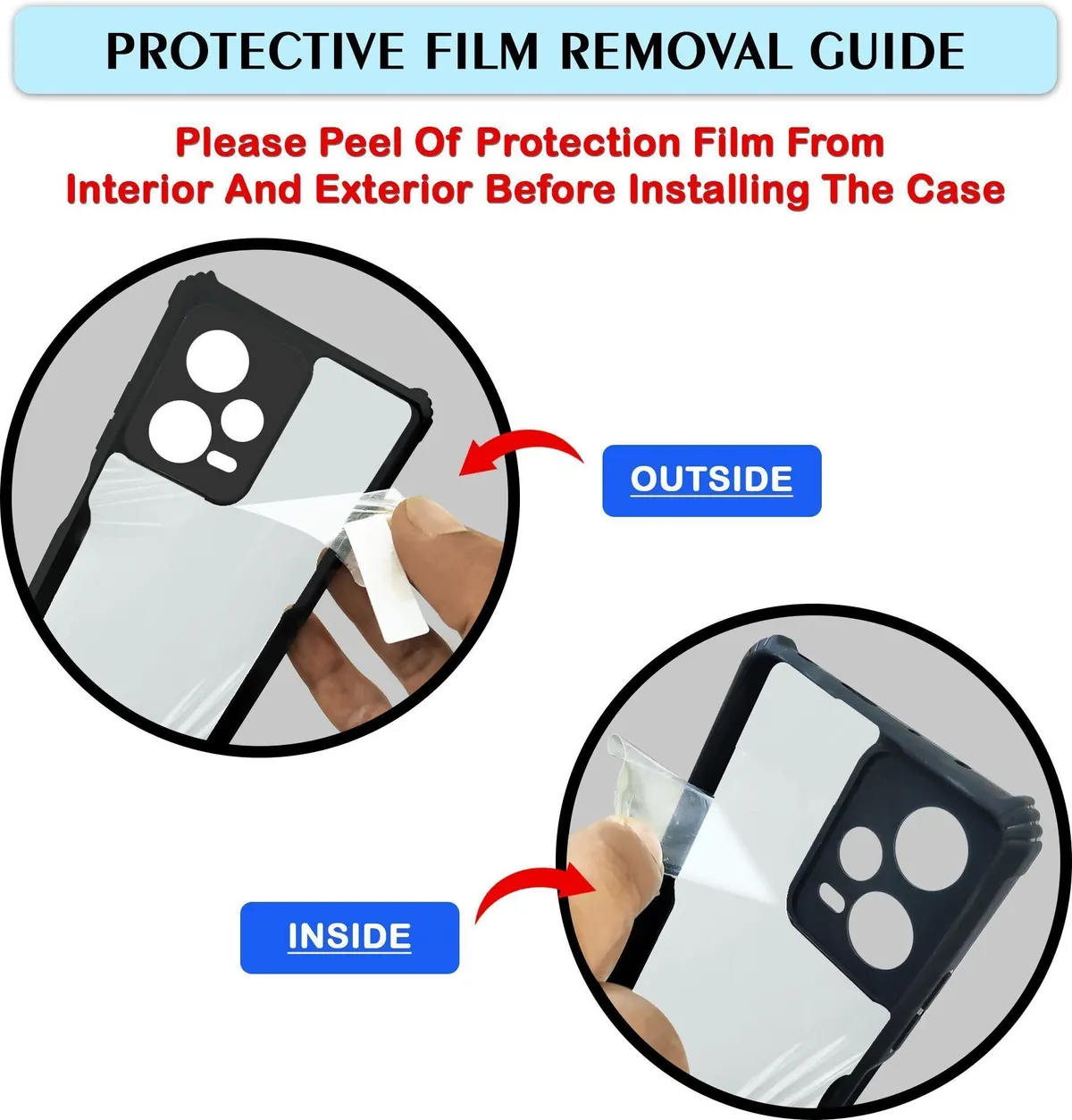 Micvir Back Cover for Infinix Note 40 Pro 5G (Transparent, Black, Shock Proof, Polycarbonate, Pack of: 1) — image 5 of 5