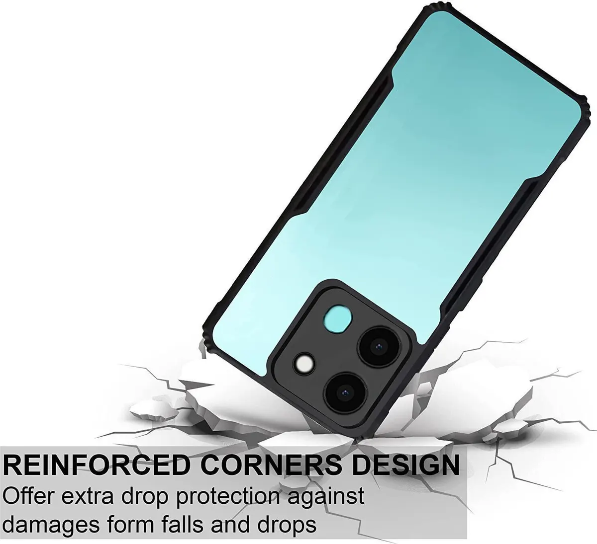 Micvir Back Cover for Infinix Smart 7 HD (Transparent, Shock Proof, Polycarbonate, Pack of: 1) — image 3 of 4