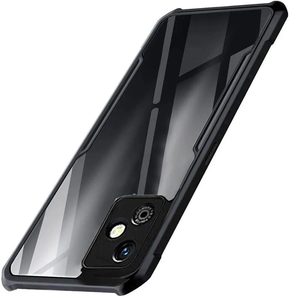 Micvir Back Cover for Infinix Smart HD 2021 (Transparent, Black, Shock Proof, Polycarbonate, Pack of: 1)