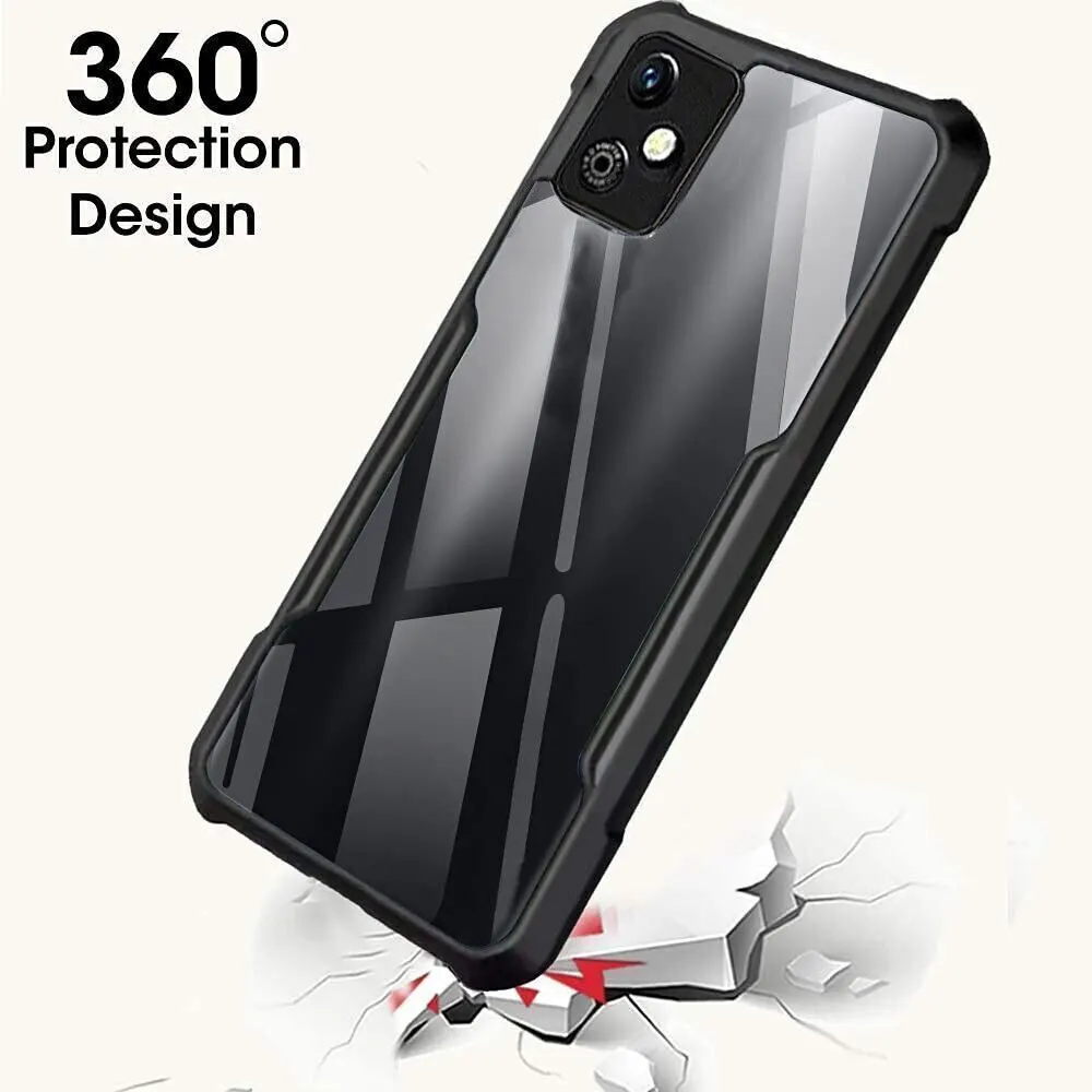 Micvir Back Cover for Infinix Smart HD 2021 (Transparent, Black, Shock Proof, Polycarbonate, Pack of: 1) — image 3 of 4