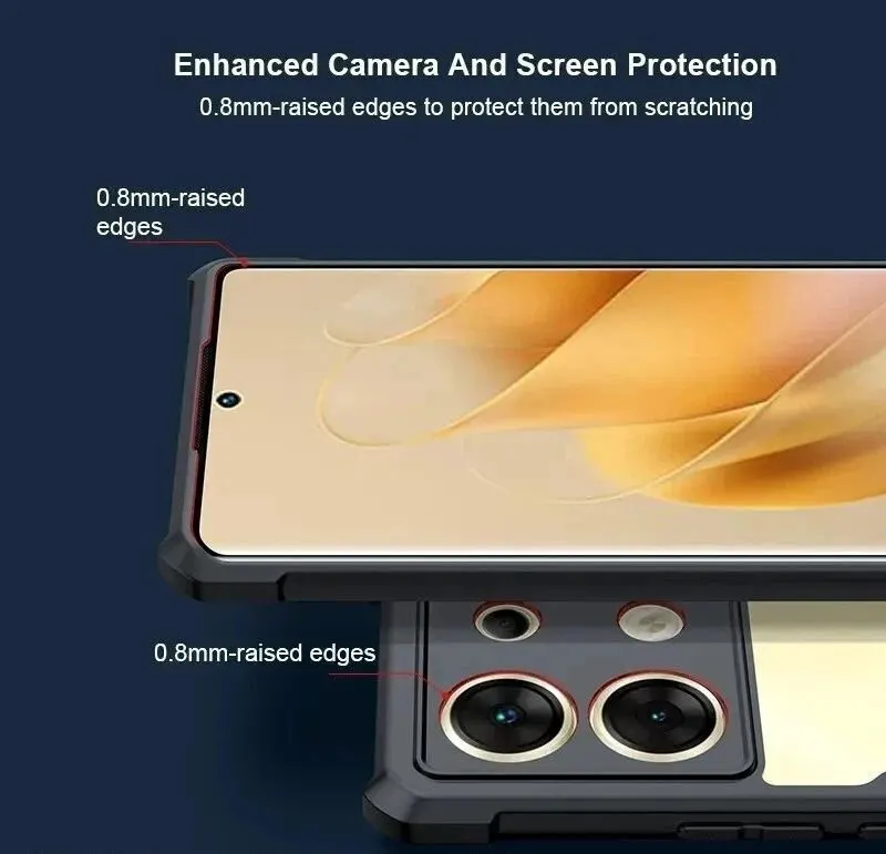 Micvir Back Cover for Infinix Zero 30 5G (Transparent, Black, Shock Proof, Polycarbonate, Pack of: 1) — image 2 of 2