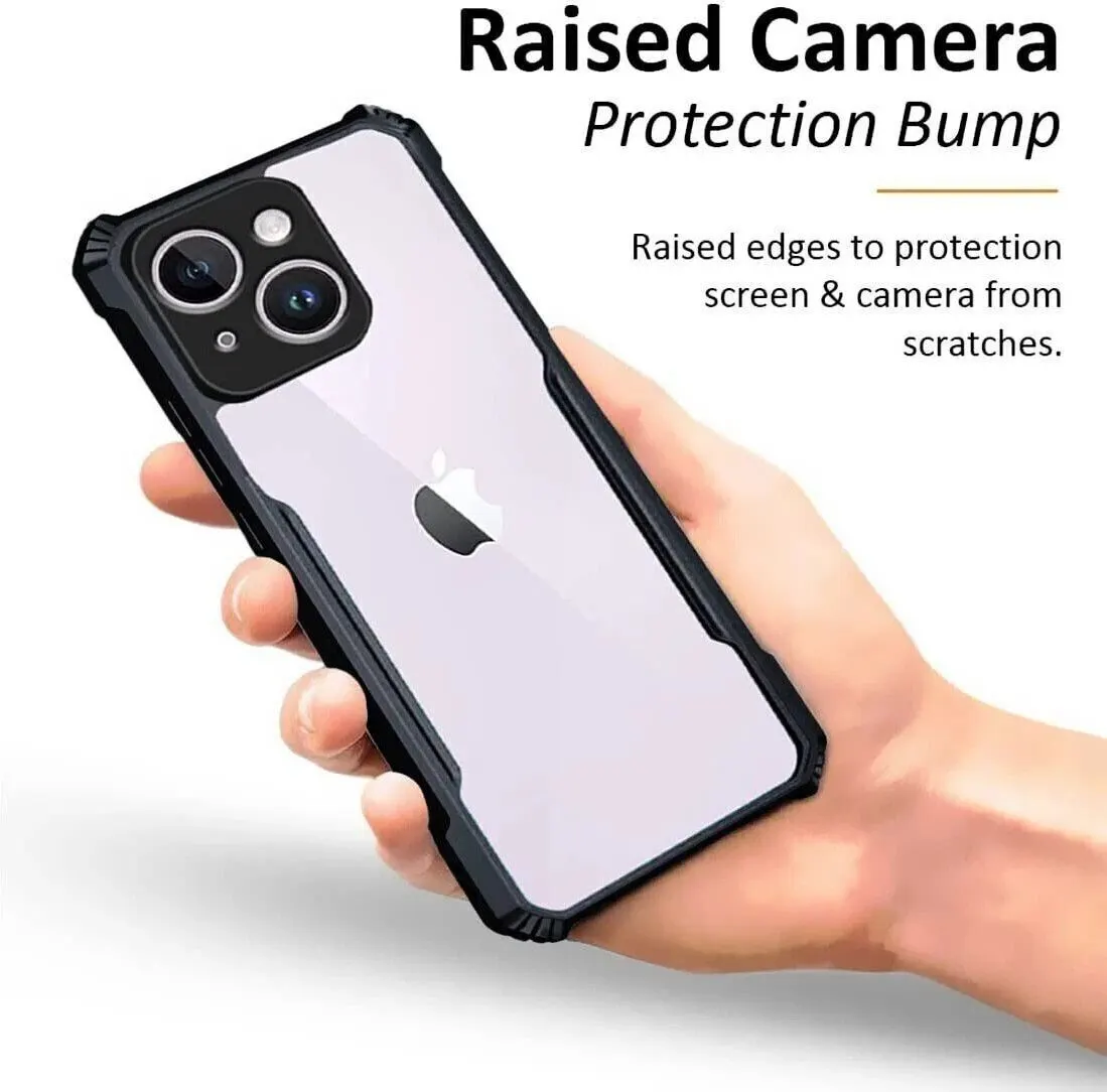 Micvir Back Cover for Apple iPhone 14 (Transparent, Black, Shock Proof, Polycarbonate, Pack of: 1) — image 4 of 5