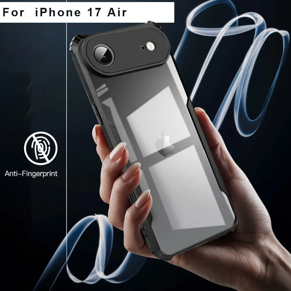 Micvir Back Cover for Apple iPhone 17 Air (Transparent, Black, Shock Proof, Polycarbonate, Pack of: 1) — image 2 of 5