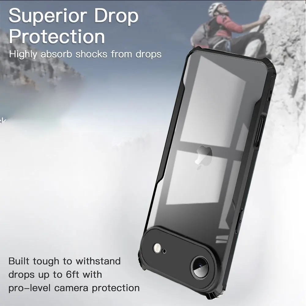 Micvir Back Cover for Apple iPhone 17 Air (Transparent, Black, Shock Proof, Polycarbonate, Pack of: 1) — image 3 of 5