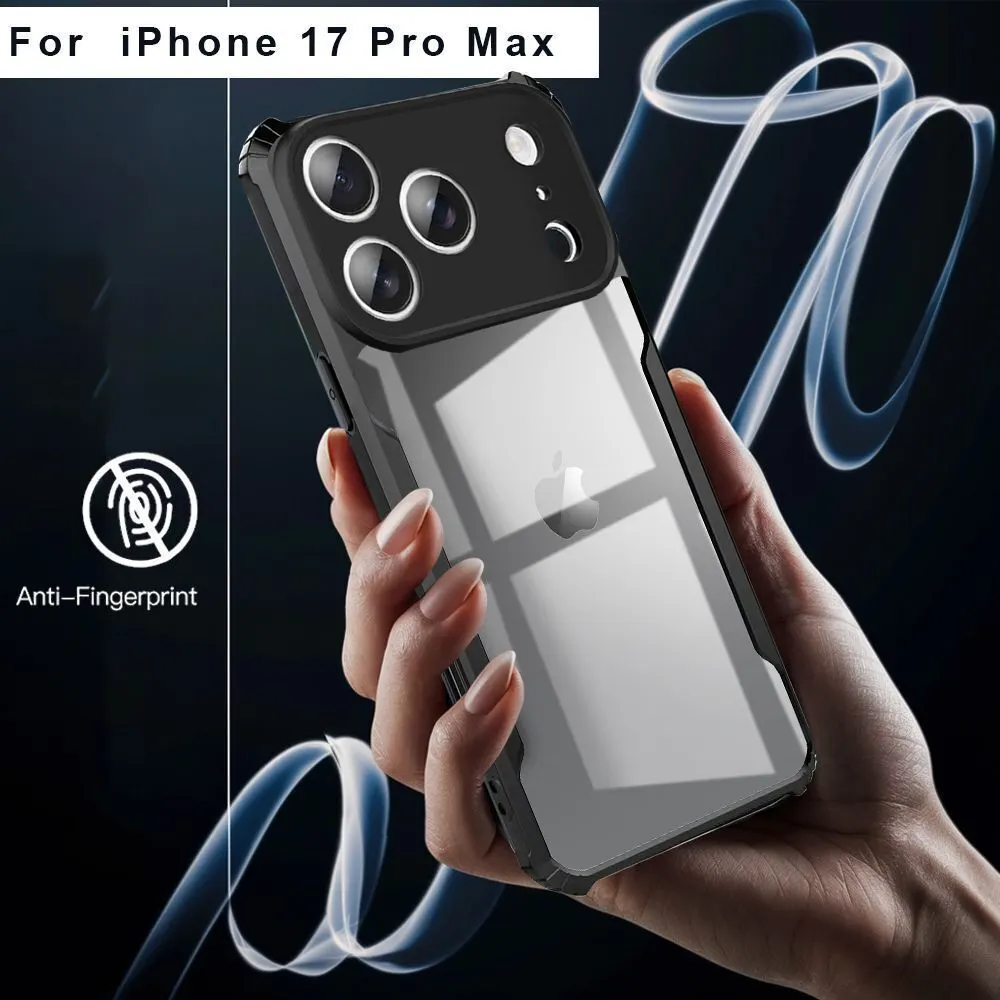 Micvir Back Cover for Apple iPhone 17 Pro Max (Transparent, Black, Shock Proof, Polycarbonate, Pack of: 1) — image 2 of 5