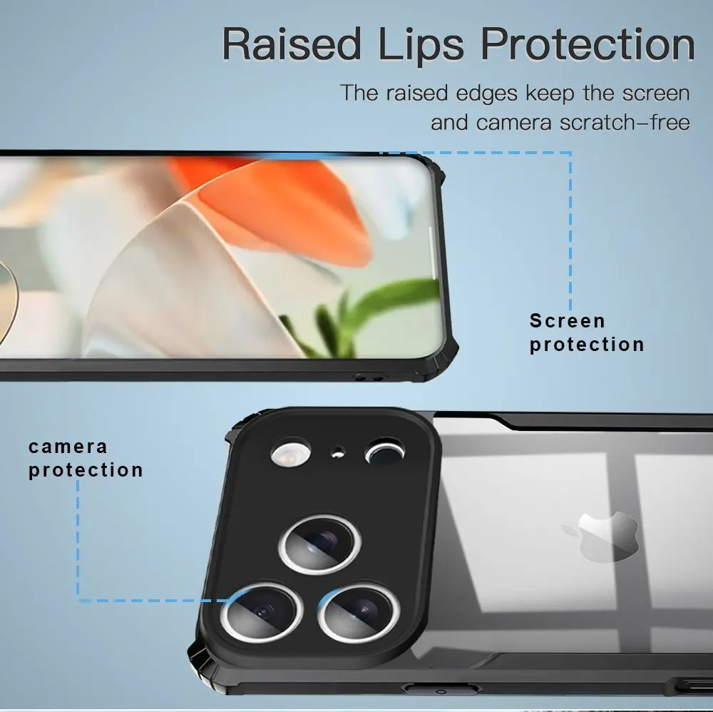 Micvir Back Cover for Apple iPhone 17 Pro (Transparent, Black, Shock Proof, Polycarbonate, Pack of: 1) — image 4 of 5