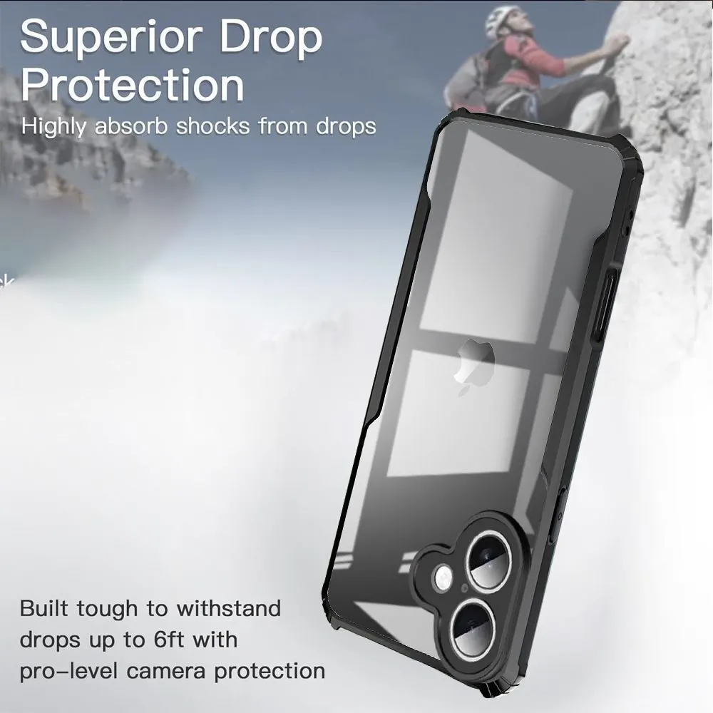 Micvir Back Cover for Apple iPhone 17 (Transparent, Black, Shock Proof, Polycarbonate, Pack of: 1) — image 3 of 5