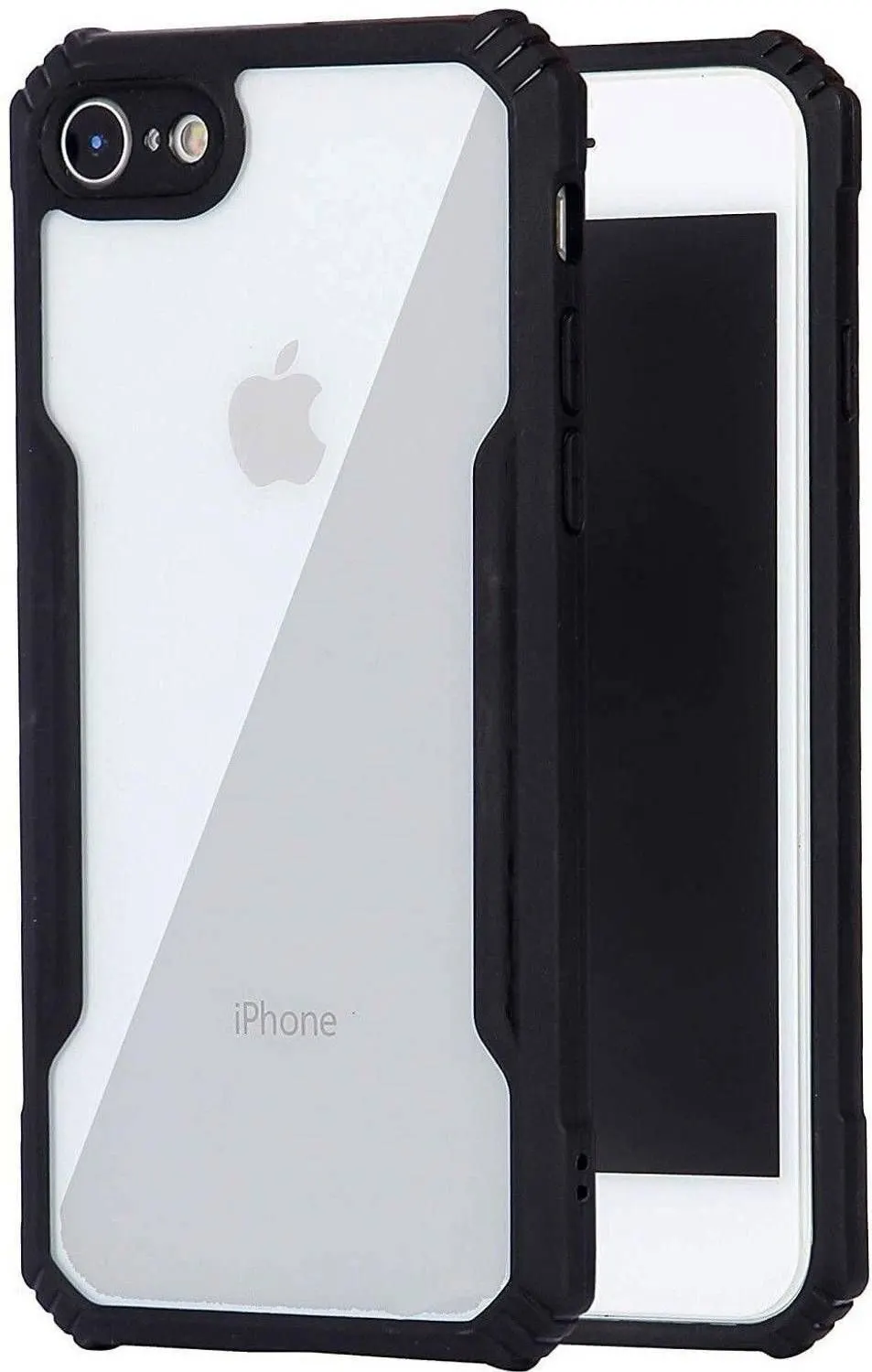 Xolia Back Cover for Apple iPhone 17e (Transparent, Black, Shock Proof, Polycarbonate, Pack of: 1)