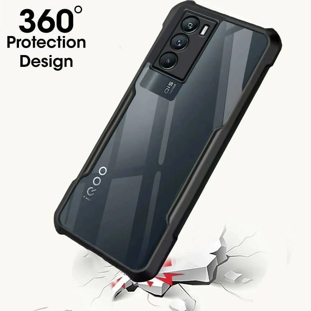 Micvir Back Cover for Iqoo 9 SE (Transparent, Black, Shock Proof, Polycarbonate, Pack of: 1) — image 2 of 5