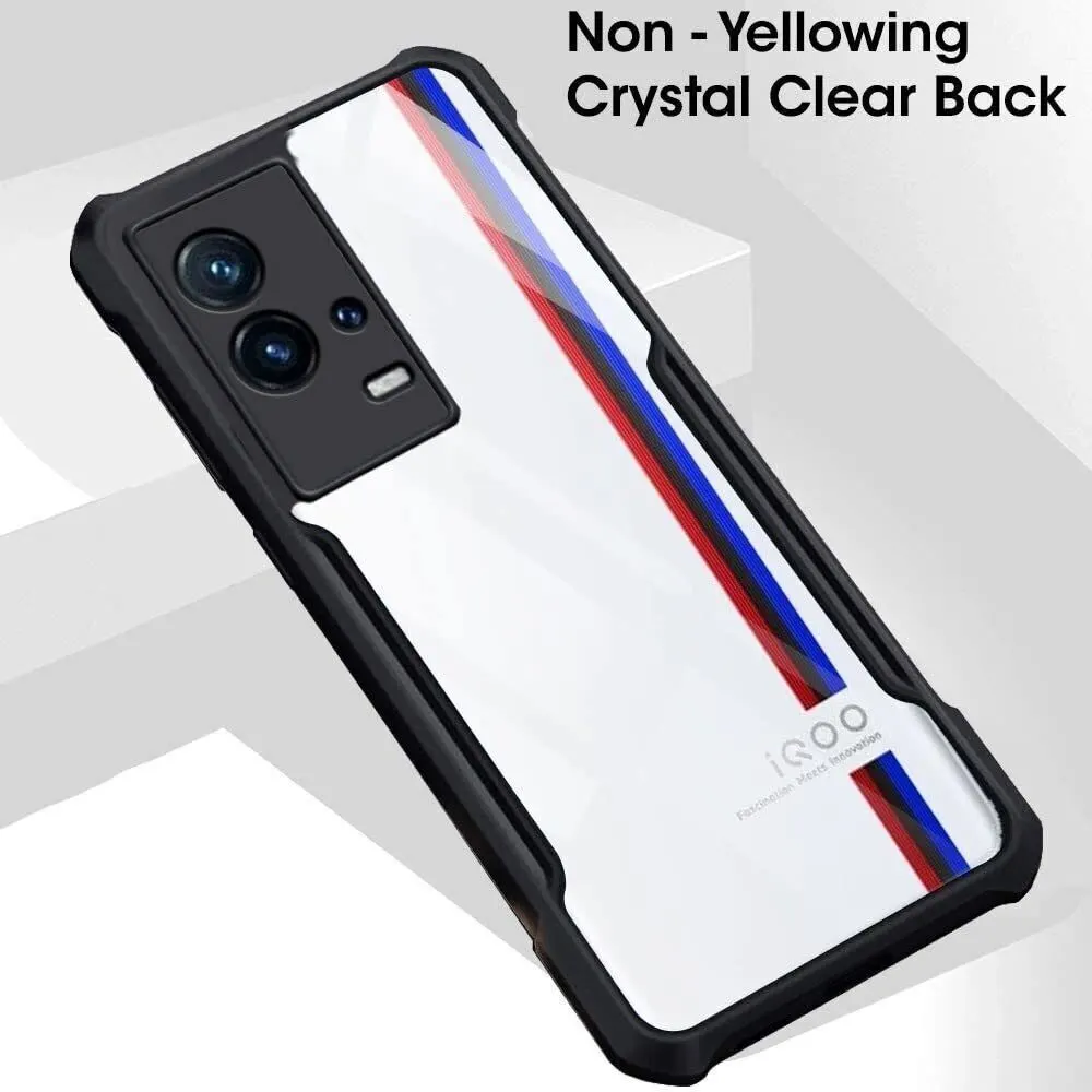 Micvir Back Cover for iQOO 9 5G (Transparent, Black, Shock Proof, Polycarbonate, Pack of: 1) — image 3 of 5