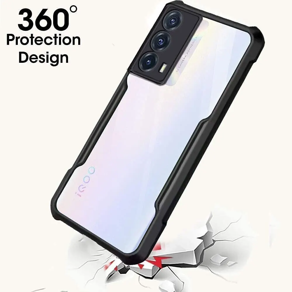 Micvir Back Cover for IQOO Z5 5G (Transparent, Black, Shock Proof, Polycarbonate, Pack of: 1) — image 4 of 5