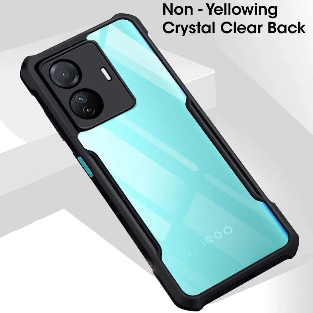 Micvir Back Cover for IQOO Z6 Pro 5G (Transparent, Black, Shock Proof, Polycarbonate, Pack of: 1) — image 3 of 5