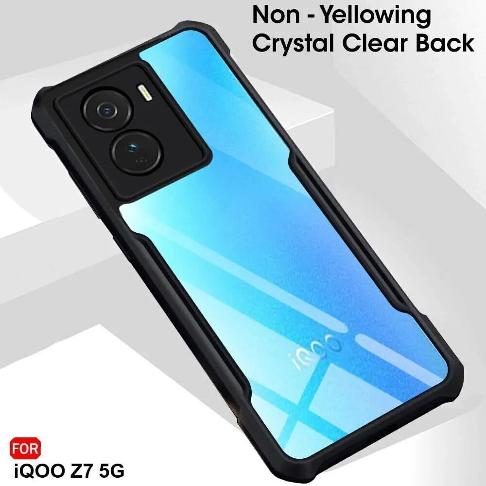Micvir Back Cover for iQOO Z7 5G (Transparent, Black, Shock Proof, Polycarbonate, Pack of: 1) — image 3 of 5