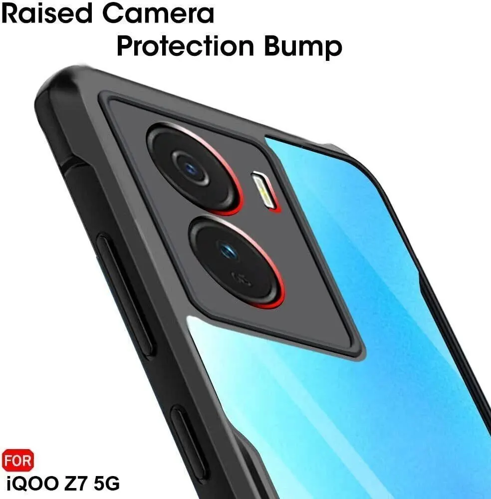 Micvir Back Cover for iQOO Z7 5G (Transparent, Black, Shock Proof, Polycarbonate, Pack of: 1) — image 4 of 5