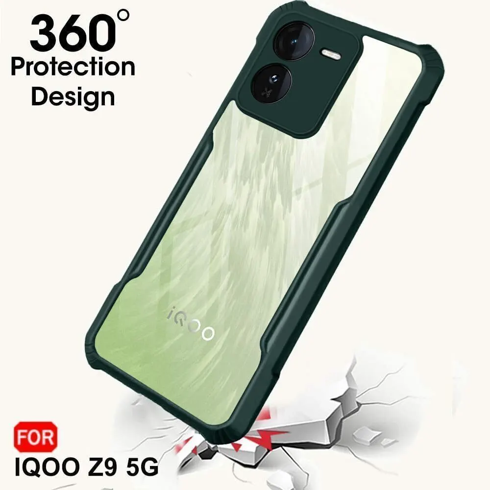 Micvir Back Cover for iQOO Z9 5G (Transparent, Green, Shock Proof, Polycarbonate, Pack of: 1) — image 2 of 5