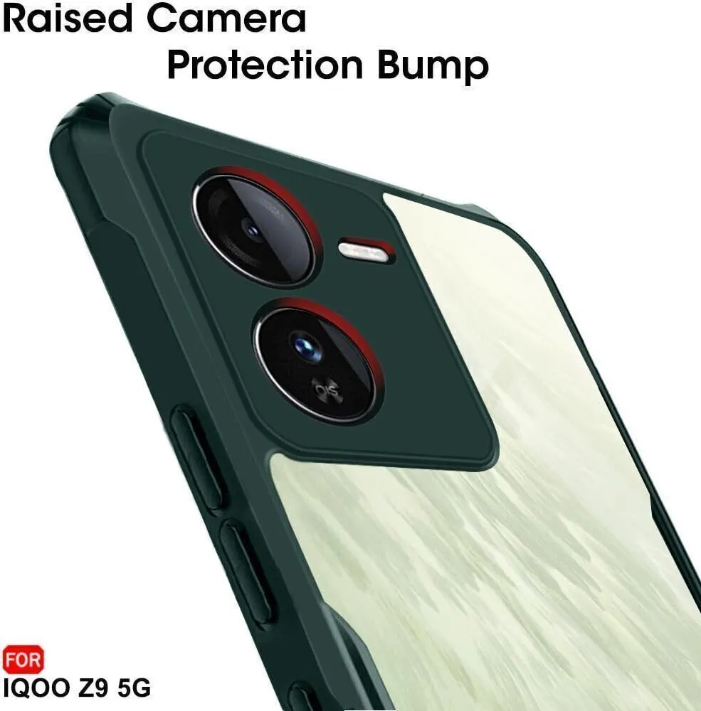 Micvir Back Cover for iQOO Z9 5G (Transparent, Green, Shock Proof, Polycarbonate, Pack of: 1) — image 4 of 5