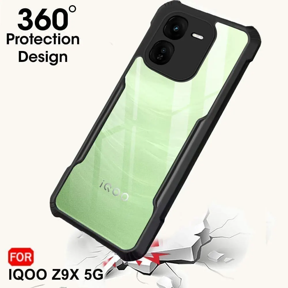 Micvir Back Cover for iQOO Z9X 5G (Transparent, Black, Shock Proof, Polycarbonate, Pack of: 1) — image 2 of 5