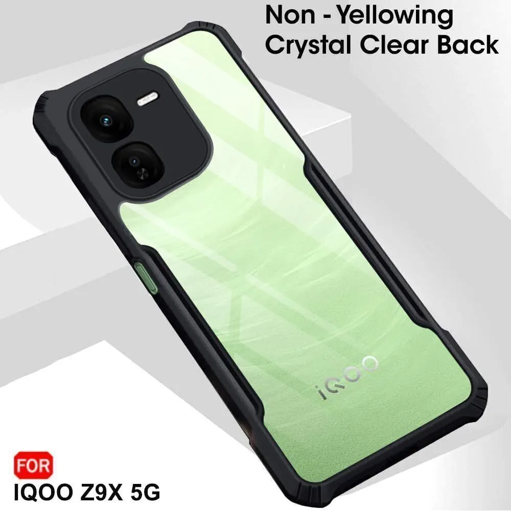 Micvir Back Cover for iQOO Z9X 5G (Transparent, Black, Shock Proof, Polycarbonate, Pack of: 1) — image 3 of 5