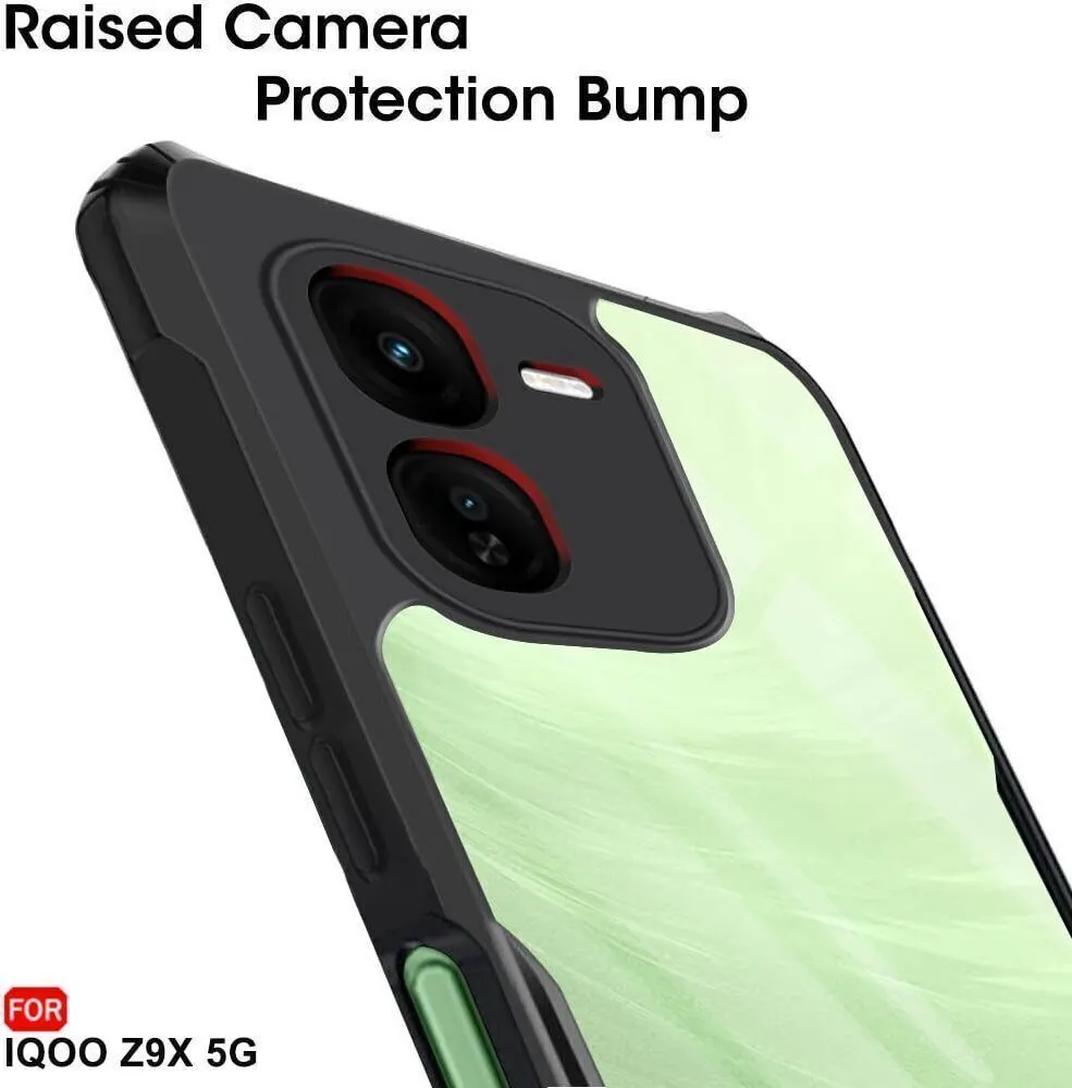 Micvir Back Cover for iQOO Z9X 5G (Transparent, Black, Shock Proof, Polycarbonate, Pack of: 1) — image 4 of 5