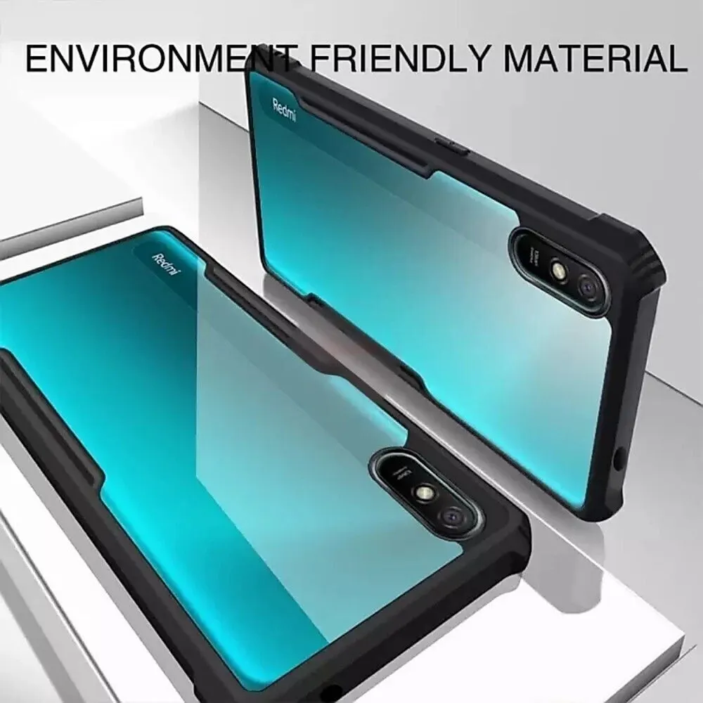 Micvir Back Cover for Mi Redmi 9A (Transparent, Black, Shock Proof, Polycarbonate, Pack of: 1) — image 3 of 4