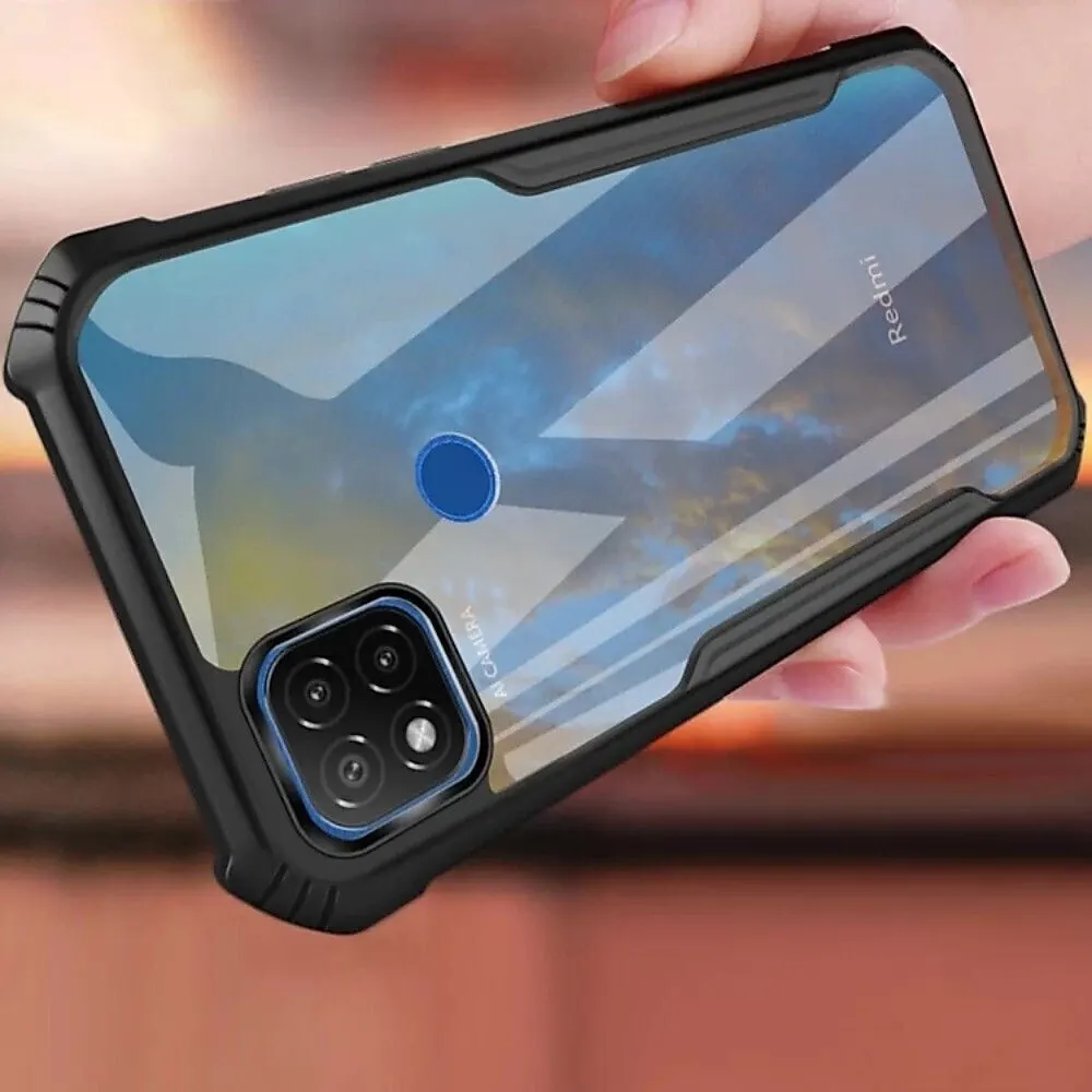Micvir Back Cover for Mi Redmi 9 (Transparent, Black, Shock Proof, Polycarbonate, Pack of: 1) — image 4 of 4
