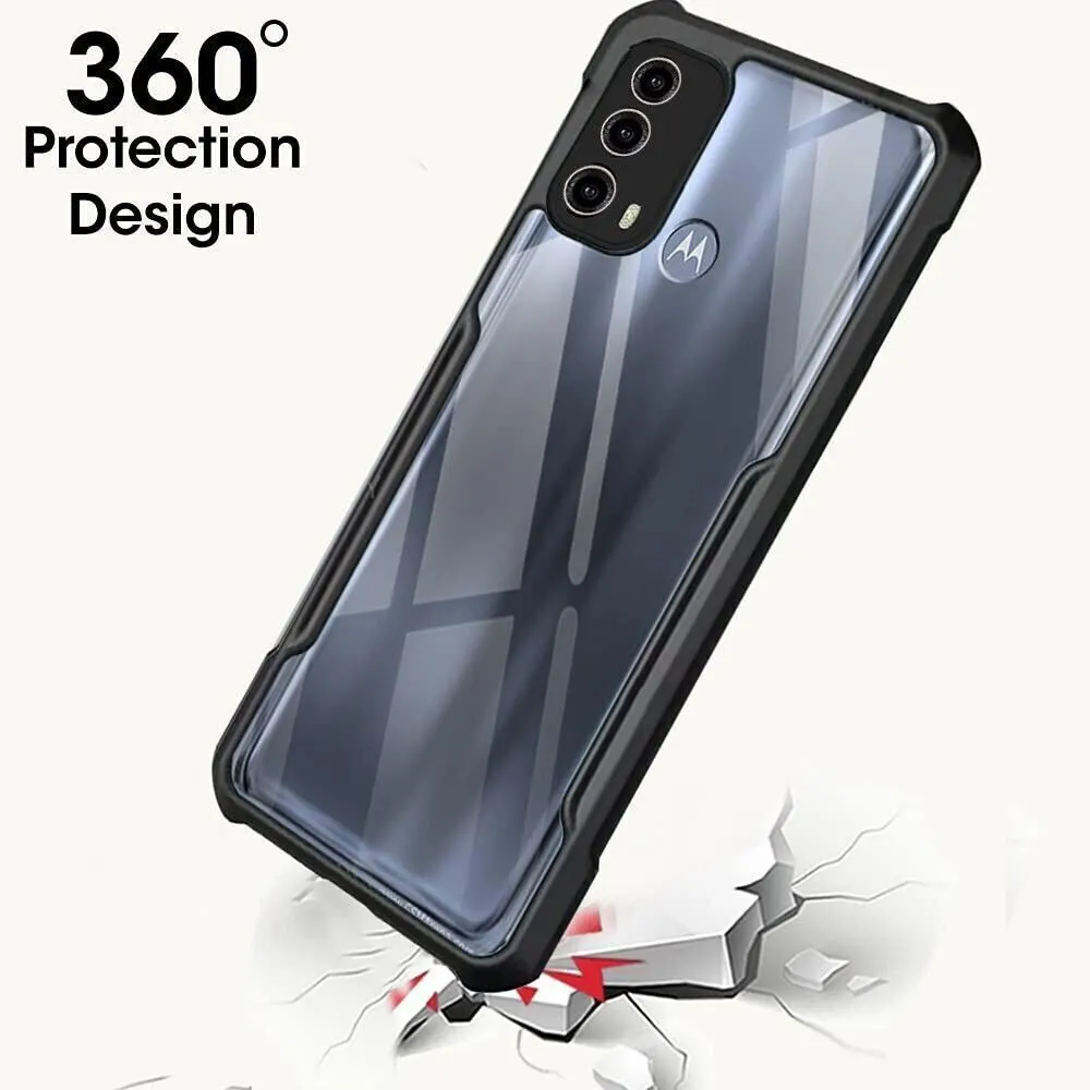 Micvir Back Cover for Motorola Moto e40 (Transparent, Black, Shock Proof, Polycarbonate, Pack of: 1) — image 2 of 5