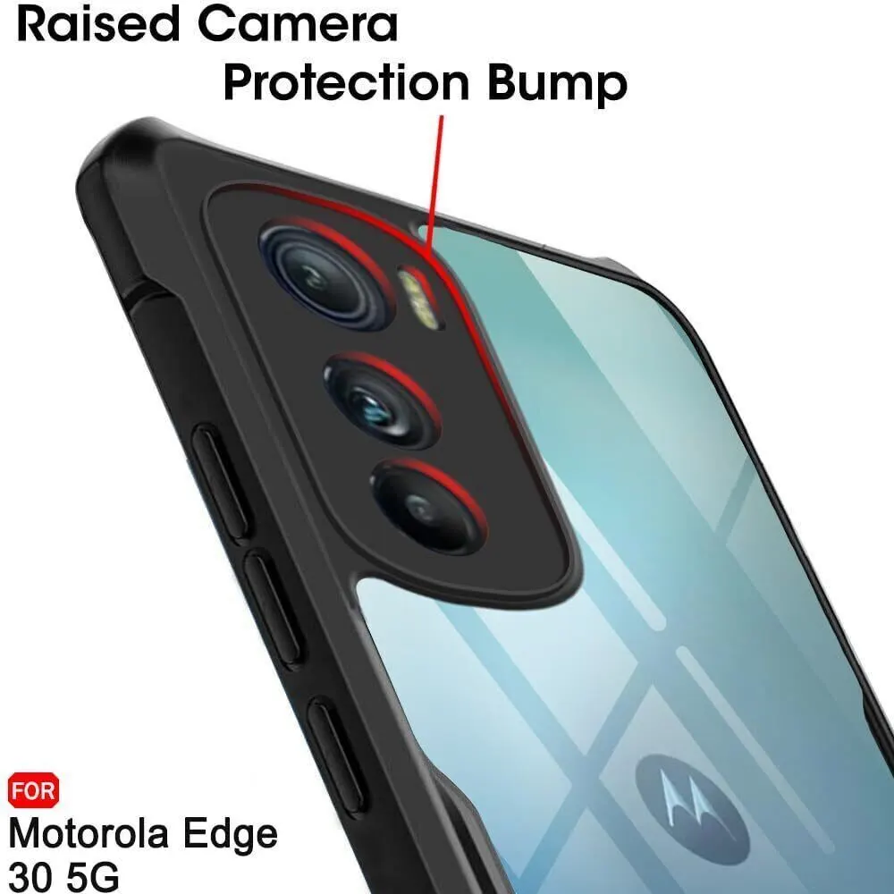 Micvir Back Cover for Motorola Edge 30 (Transparent, Black, Shock Proof, Polycarbonate, Pack of: 1) — image 4 of 5