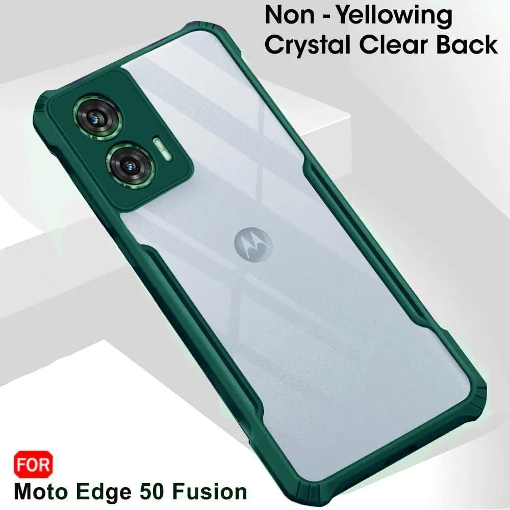 Micvir Back Cover for Motorola Edge 50 Fusion (Green, Shock Proof, Polycarbonate, Pack of: 1) — image 3 of 5