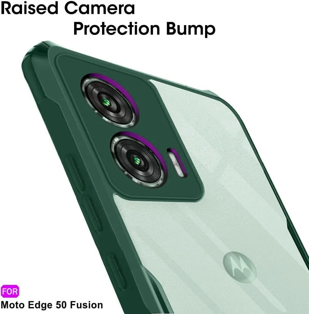 Micvir Back Cover for Motorola Edge 50 Fusion (Green, Shock Proof, Polycarbonate, Pack of: 1) — image 4 of 5