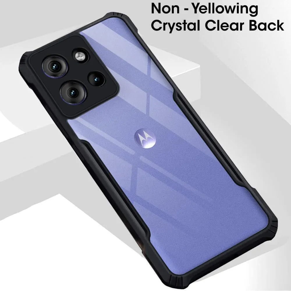 Micvir Back Cover for MOTOROLA Edge 50 (Transparent, Black, Shock Proof, Polycarbonate, Pack of: 1) — image 3 of 5
