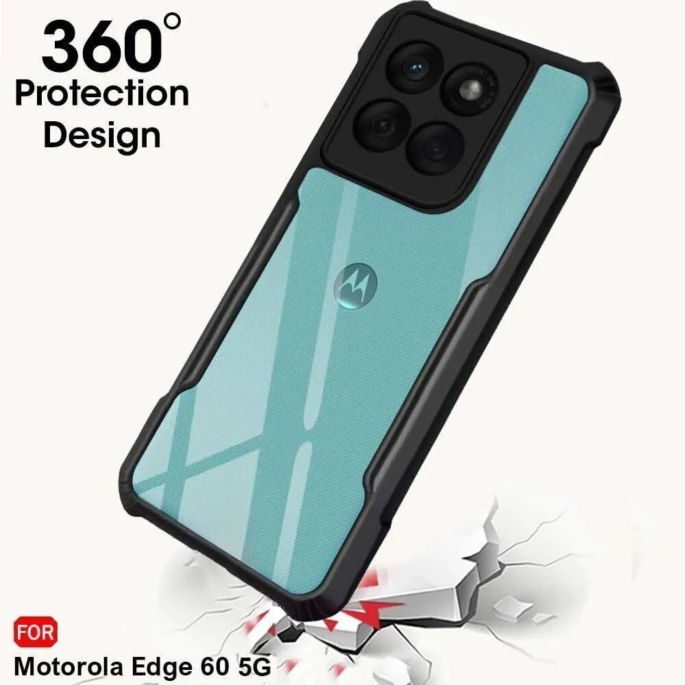 Micvir Back Cover for Motorola Edge 60 5G (Transparent, Black, Shock Proof, Polycarbonate, Pack of: 1) — image 2 of 5