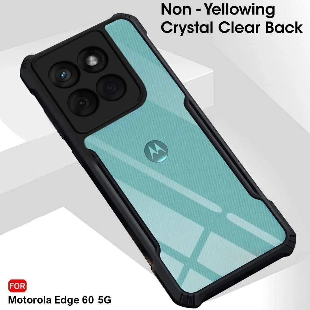 Micvir Back Cover for Motorola Edge 60 5G (Transparent, Black, Shock Proof, Polycarbonate, Pack of: 1) — image 3 of 5