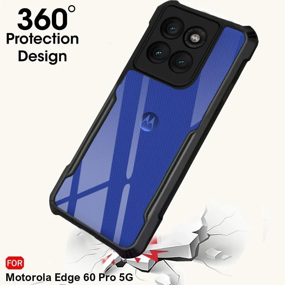 Micvir Back Cover for Motorola Edge 60 Pro 5G (Transparent, Black, Shock Proof, Polycarbonate, Pack of: 1) — image 2 of 5