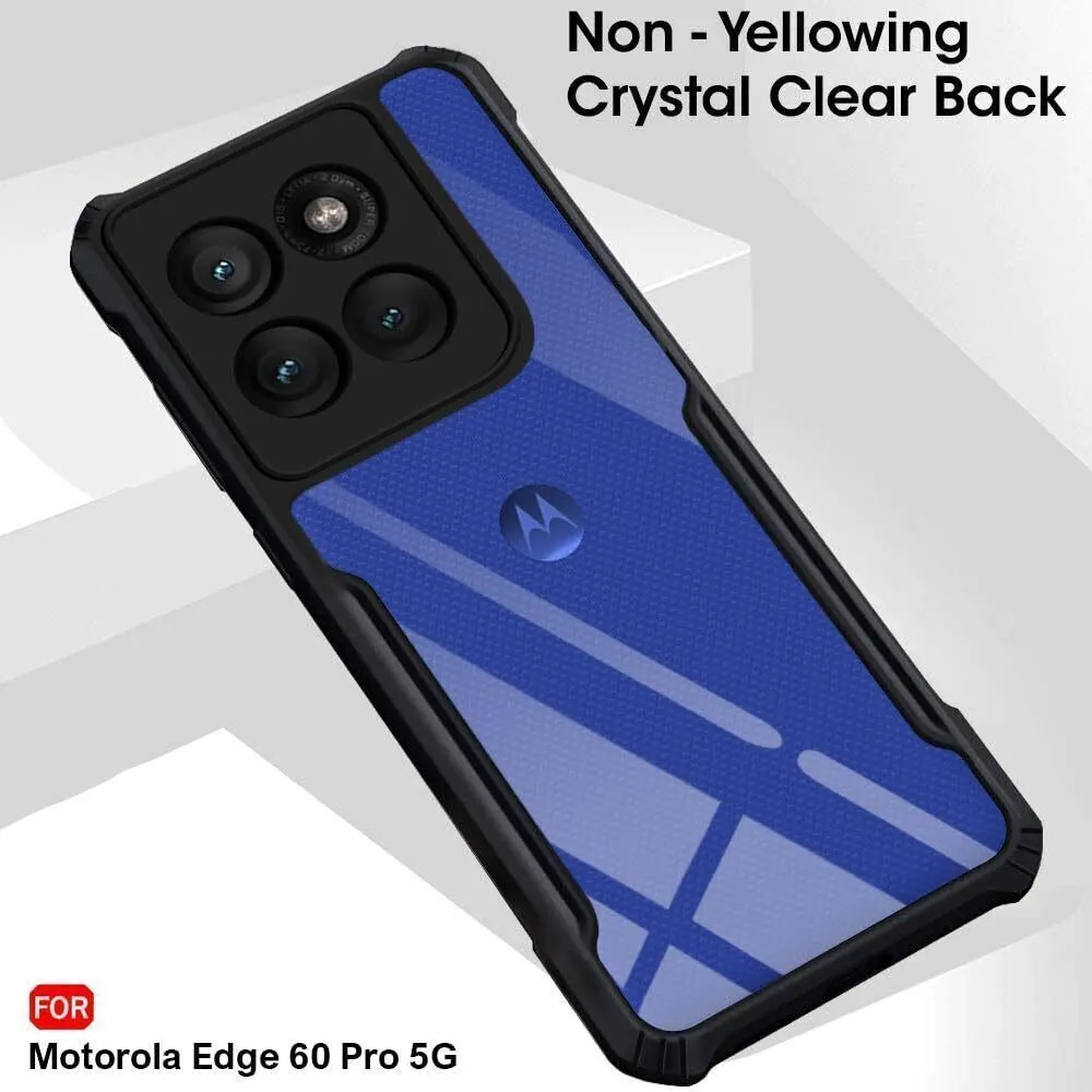 Micvir Back Cover for Motorola Edge 60 Pro 5G (Transparent, Black, Shock Proof, Polycarbonate, Pack of: 1) — image 3 of 5
