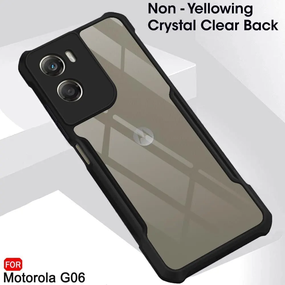 Micvir Back Cover for Moto G06 5G (Transparent, Black, Shock Proof, Polycarbonate, Pack of: 1) — image 3 of 5