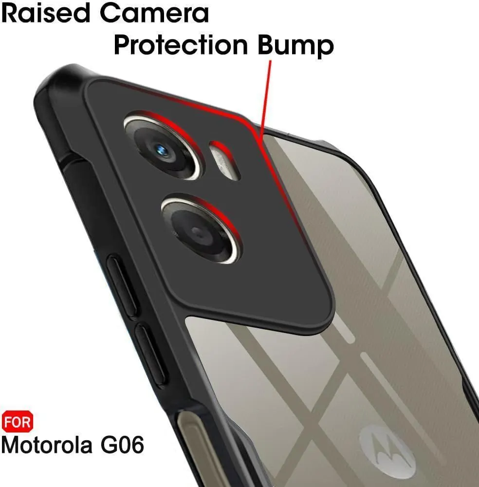 Micvir Back Cover for Moto G06 5G (Transparent, Black, Shock Proof, Polycarbonate, Pack of: 1) — image 4 of 5
