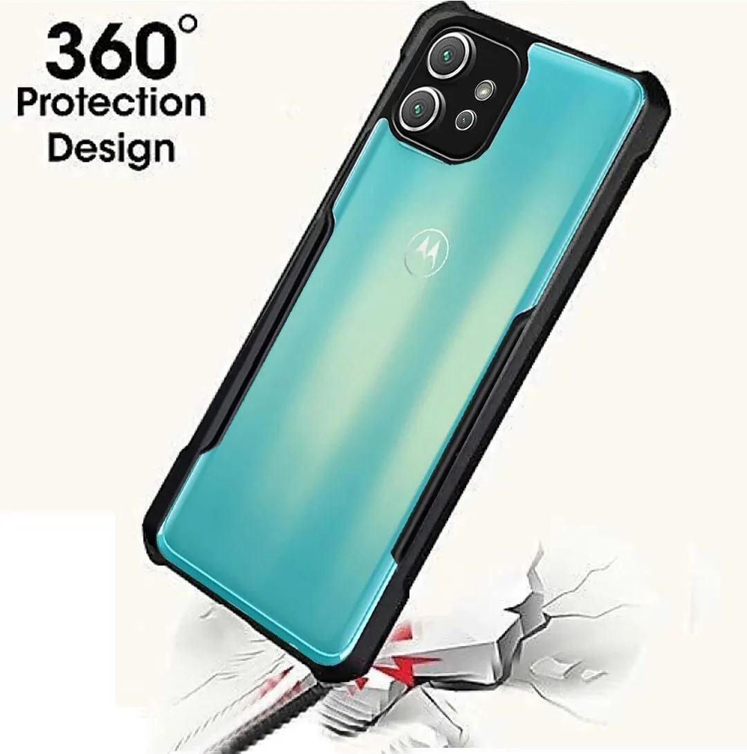 Micvir Back Cover for Motorola G32 (Transparent, Black, Shock Proof, Polycarbonate, Pack of: 1) — image 3 of 5