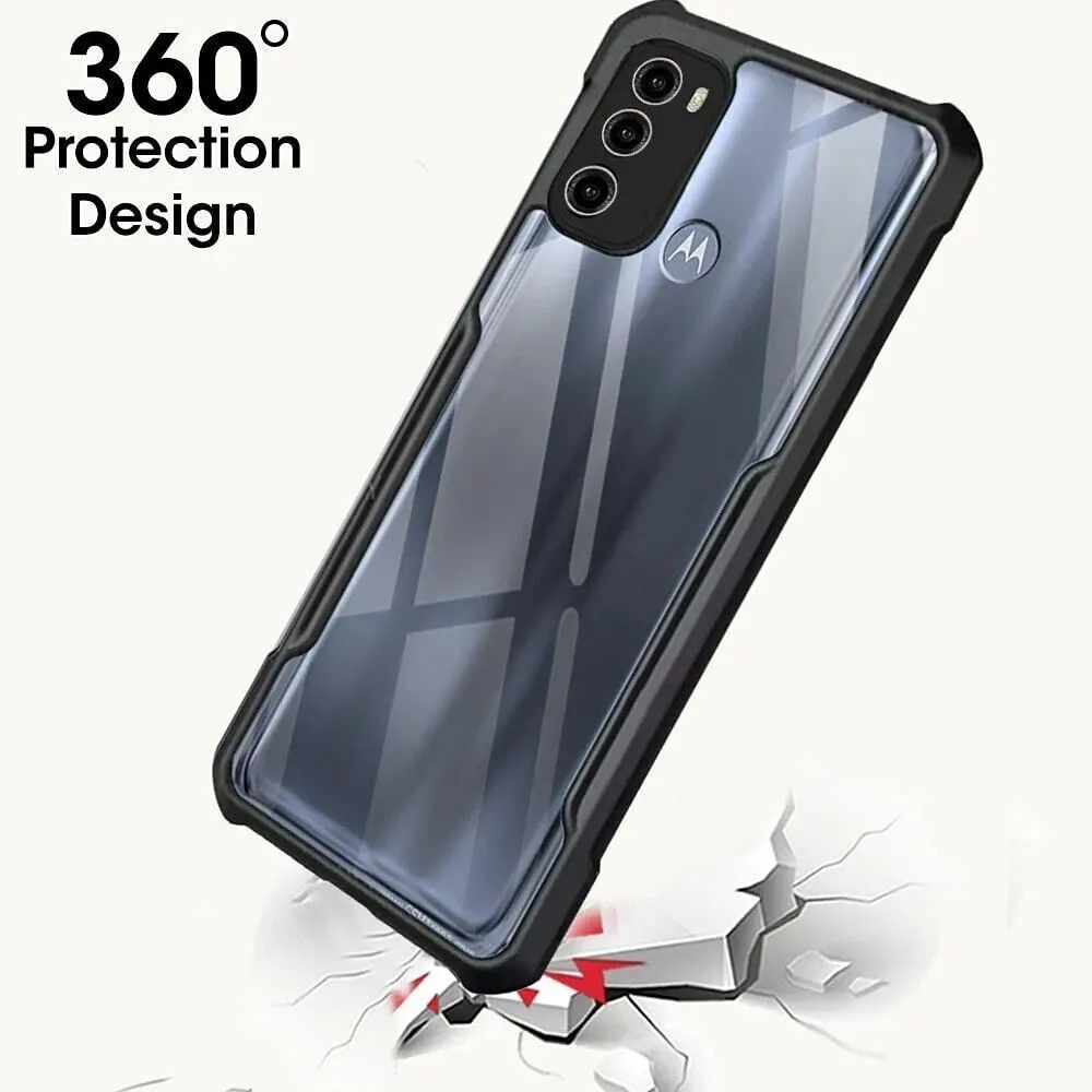 Micvir Back Cover for Motorola Moto G60 (Transparent, Black, Shock Proof, Polycarbonate, Pack of: 1) — image 2 of 5