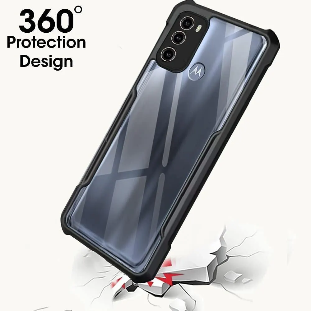 Micvir Back Cover for Motorola Moto g42 (Transparent, Black, Shock Proof, Polycarbonate, Pack of: 1) — image 2 of 5