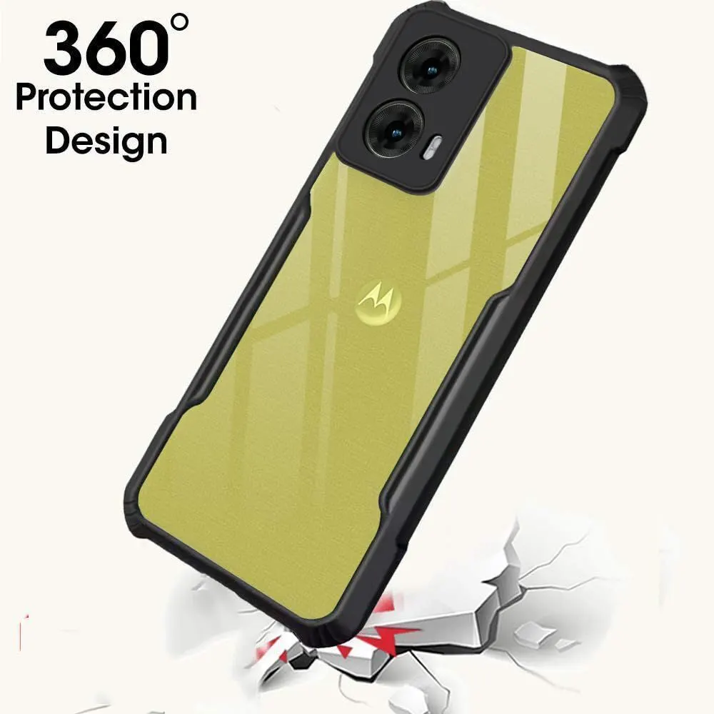 Micvir Back Cover for MOTOROLA g45 5G (Transparent, Black, Shock Proof, Polycarbonate, Pack of: 1) — image 2 of 5