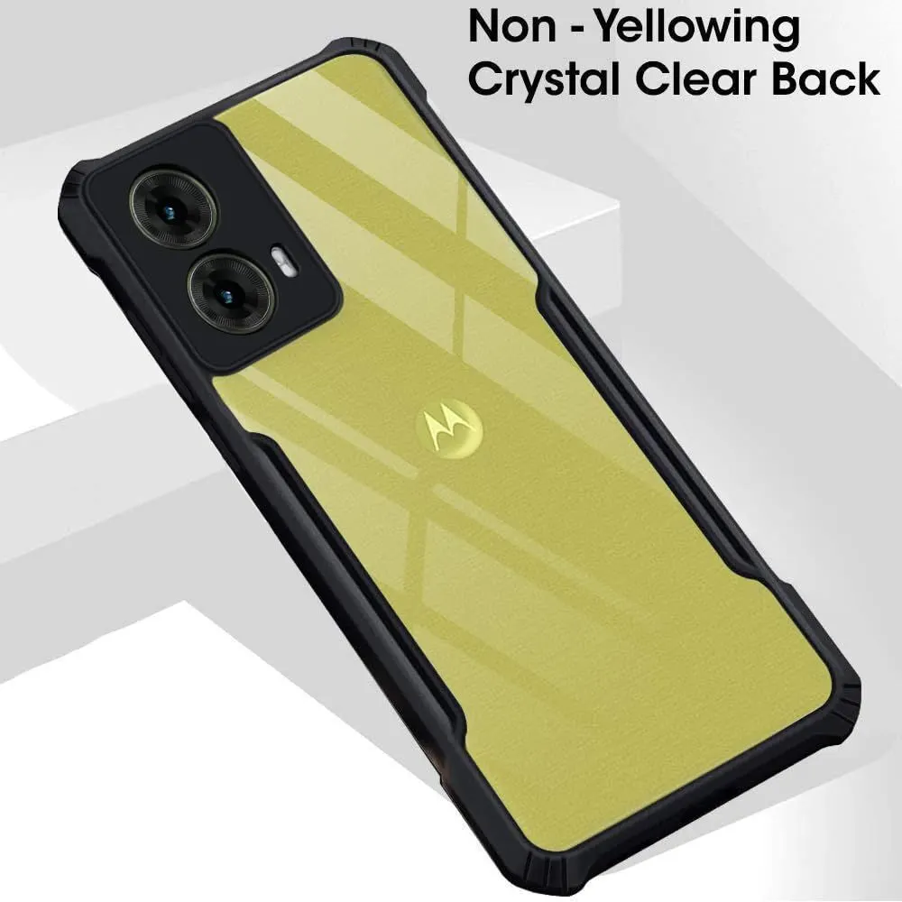 Micvir Back Cover for MOTOROLA g45 5G (Transparent, Black, Shock Proof, Polycarbonate, Pack of: 1) — image 3 of 5
