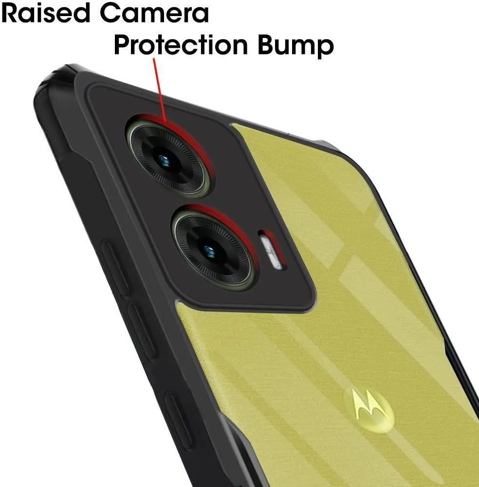 Micvir Back Cover for MOTOROLA g45 5G (Transparent, Black, Shock Proof, Polycarbonate, Pack of: 1) — image 4 of 5