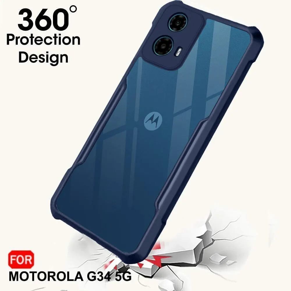 Micvir Back Cover for Motorola Moto G45 5G (Blue, Shock Proof, Polycarbonate, Pack of: 1) — image 2 of 5
