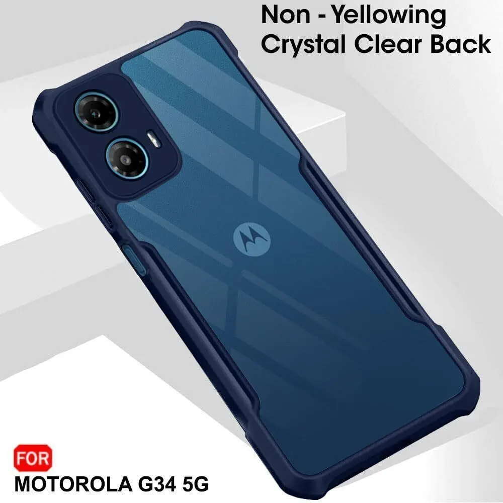 Micvir Back Cover for Motorola Moto G45 5G (Blue, Shock Proof, Polycarbonate, Pack of: 1) — image 3 of 5