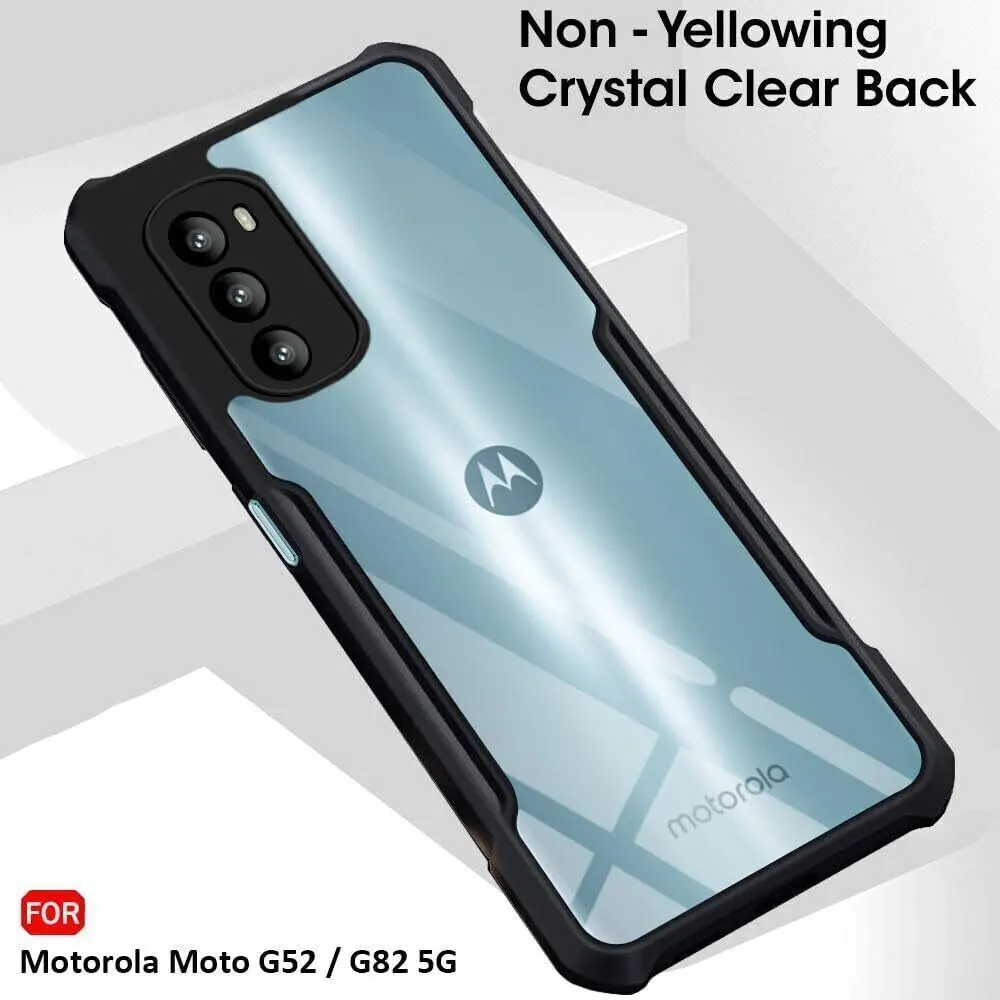 Micvir Back Cover for Motorola Moto G52 5G (Transparent, Black, Shock Proof, Polycarbonate, Pack of: 1) — image 3 of 5