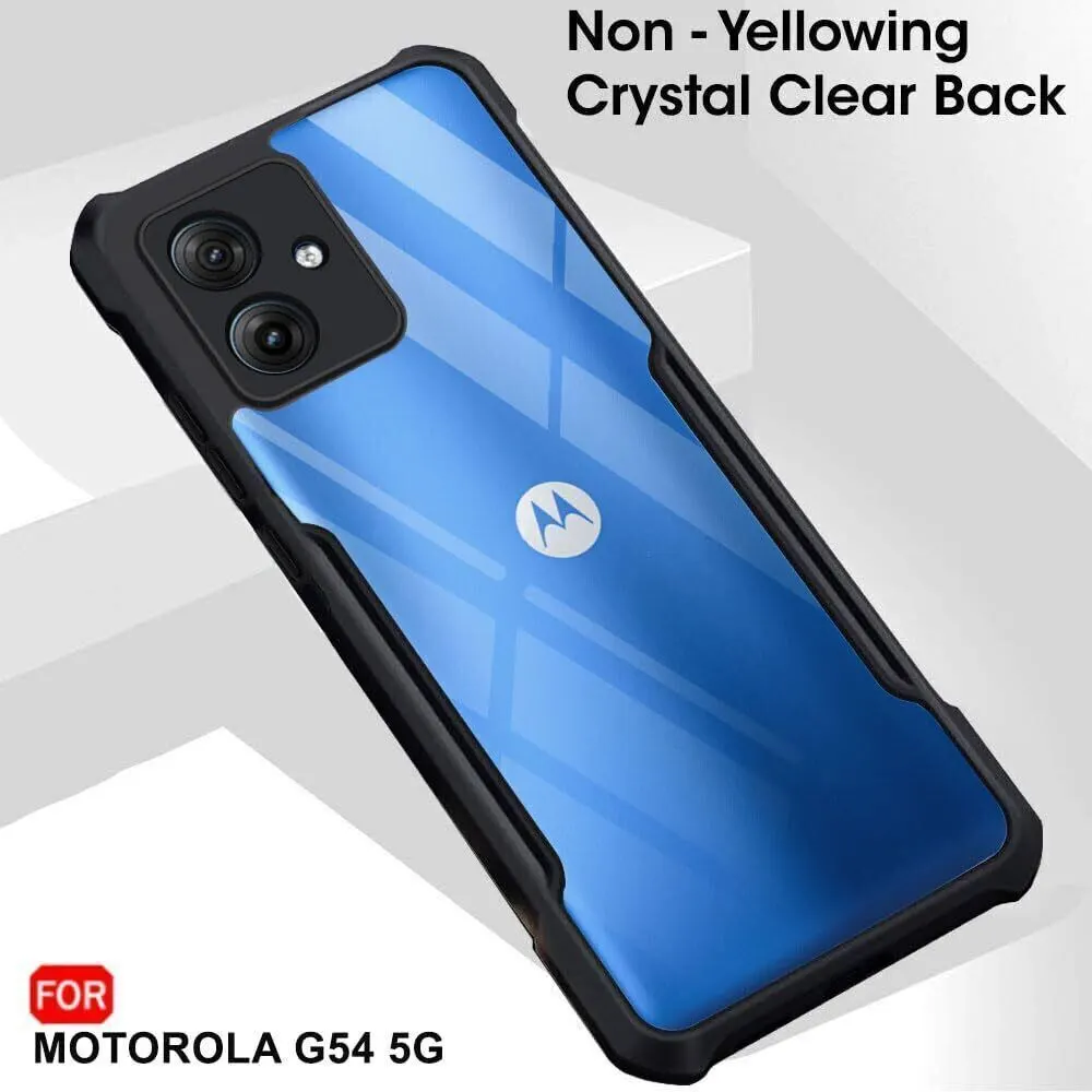 Micvir Back Cover for Motorola Moto G54 5G (Transparent, Black, Shock Proof, Polycarbonate, Pack of: 1) — image 3 of 5