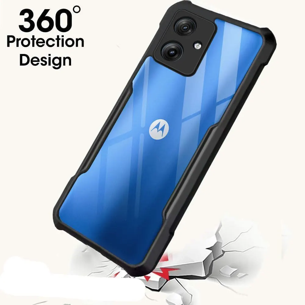 Micvir Back Cover for Motorola Moto G64 5G (Transparent, Black, Shock Proof, Polycarbonate, Pack of: 1) — image 2 of 5